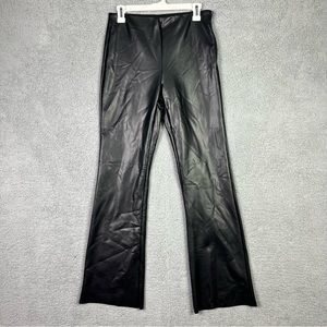 Forever 21 Faux Leather Flare Legging Pants Size Large NWT